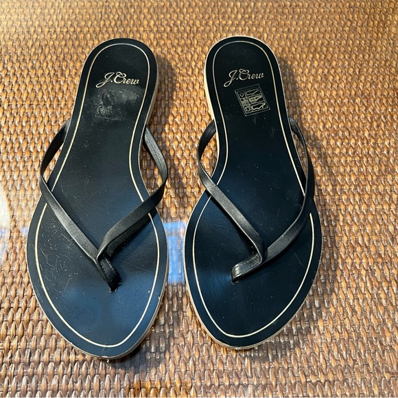 J. Crew flip flops. - Picture 1 of 4